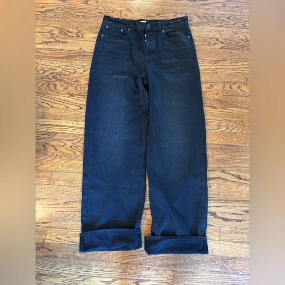 Madewell Low-Slung Baggy Jeans in Garza Wash Size‎ 26 NWT - Picture 2 of 5